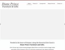 Tablet Screenshot of dianeprincefurniture.com